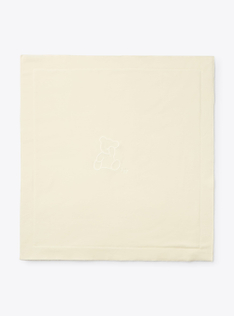Coperta in pile con orsetto - Beige | Il Gufo