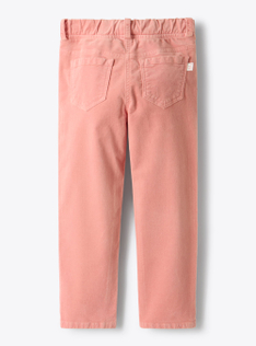 Flared smooth velvet pants - Pink | Il Gufo