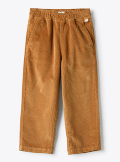 Corduroy carrot pants - Brown | Il Gufo