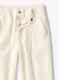 Carrot pants in corduroy - White | Il Gufo