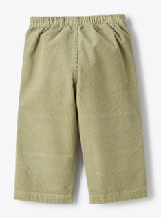 Wide-leg pants in corduroy - Green | Il Gufo