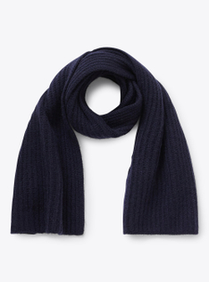 Cashmere scarf - Blue | Il Gufo