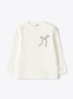 T-shirt with an appliqué heart - White | Il Gufo