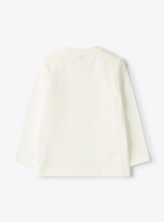 T-shirt with an appliqué heart - White | Il Gufo