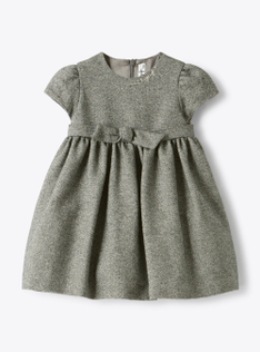 Kleid aus Woll- und Lurexgarnmischung - Grau | Il Gufo
