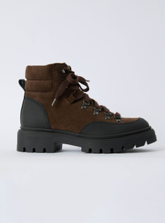 Suede bootie - Brown | Il Gufo