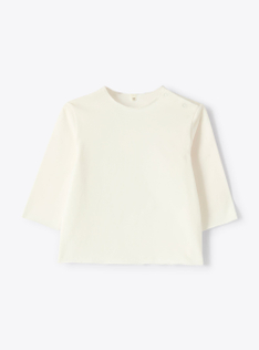Ensemble avec salopette en bouclette - Vert | Il Gufo