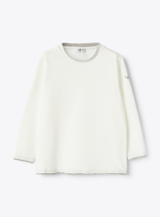 White T-shirt with contrast trims - White | Il Gufo