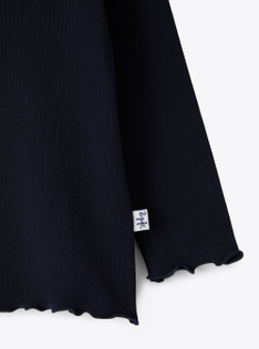 T-Shirt aus angerautem Stretchjersey - Blau | Il Gufo