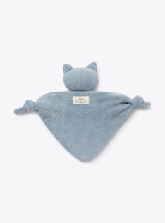 Cotton terry cloth comforter - Light blue | Il Gufo