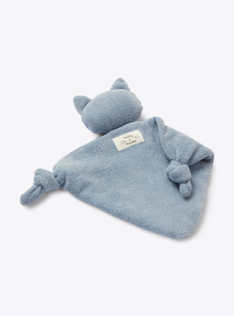 Cotton terry cloth comforter - Light blue | Il Gufo