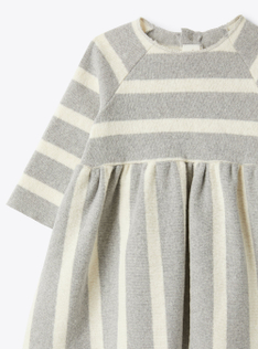Upcycled knit dress - Grey | Il Gufo