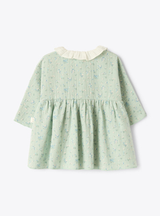 Kleid aus Bio-Gaze - Hellblau | Il Gufo