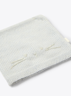 Hat and shoes set - Light blue | Il Gufo