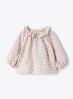 Chemise en gaze organique - Violet | Il Gufo