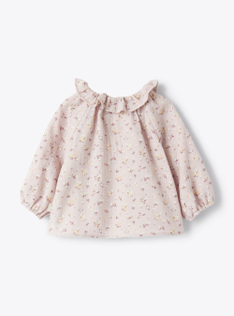 Chemise en gaze organique - Violet | Il Gufo