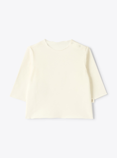 Set in organic cotton jersey and bouclé fabric - Blue | Il Gufo