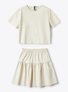 Two-piece set made of Sensitive® Fabrics - Blue | Il Gufo