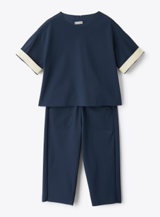 Set in Sensitive® Fabrics material - Blue | Il Gufo