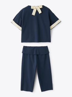 Set in Sensitive® Fabrics material - Blue | Il Gufo