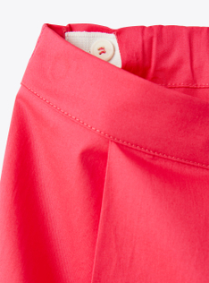 Two-piece set in stretch poplin - Red | Il Gufo