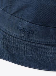 Fisherman’s hat in blue gabardine - Blue | Il Gufo