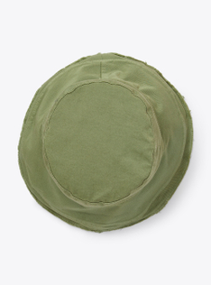 Fisherman’s hat in sage-green gabardine - Green | Il Gufo