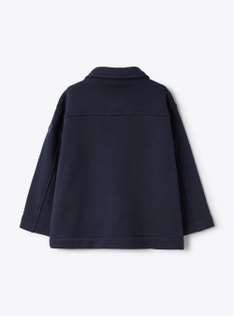 Giacca camicia in felpa blu - Blu | Il Gufo