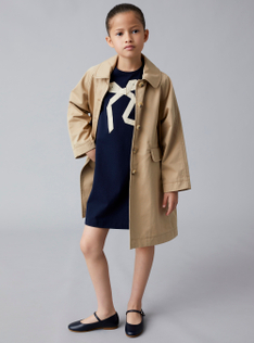 Trench in gabardina beige - Beige | Il Gufo