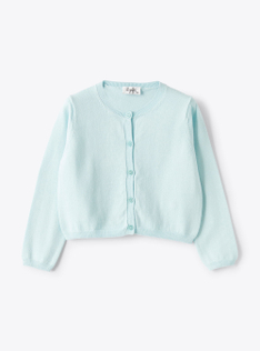 Organic cotton cardigan - Brown | Il Gufo