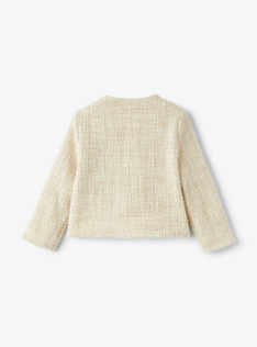 Jacket in a raised-weft cotton blend - Brown | Il Gufo