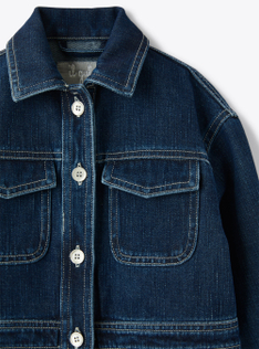 Giacca in denim blu - Blu | Il Gufo