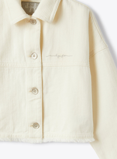 White-denim jacket - White | Il Gufo