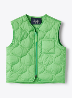 Waistcoat in quilted downproof nylon - Green | Il Gufo