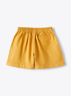 Bermuda shorts in cinnamon garment-dyed canvas - Brown | Il Gufo