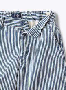 Bermuda shorts in a stripe pattern - Blue | Il Gufo