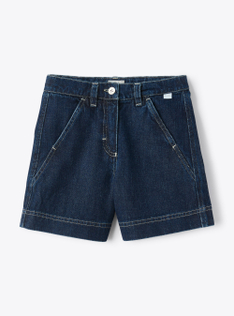 Bermuda in denim blu - Blu | Il Gufo