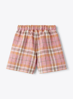 Bermudashorts aus Leinen mit Madras-Aufdruck | Il Gufo
