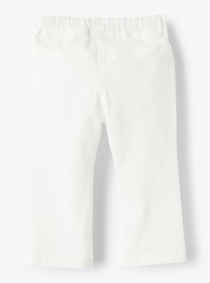 Cropped-Hose aus weißem Gabardine - Weiss | Il Gufo