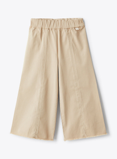 Capri pants in gabardine - Brown | Il Gufo