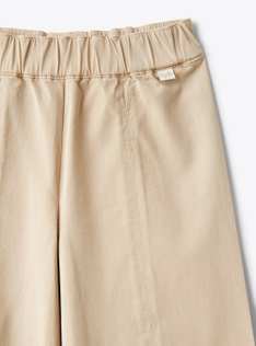 Capri pants in gabardine - Brown | Il Gufo