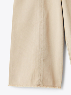 Capri pants in gabardine - Brown | Il Gufo
