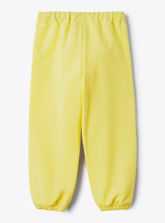 Jogger con coulisse in felpa di cotone giallo - Giallo | Il Gufo