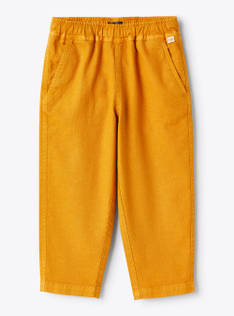 Canvas pants with drawstring - Brown | Il Gufo