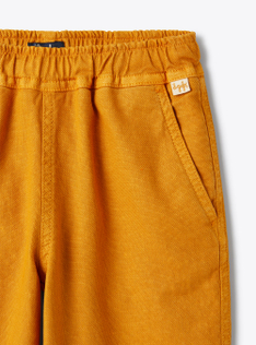 Canvas pants with drawstring - Brown | Il Gufo