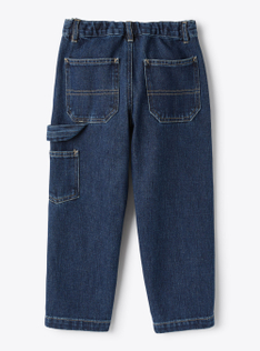 Long trousers in blue denim - Blue | Il Gufo