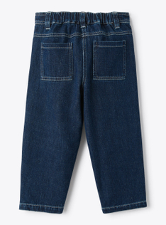 Mädchenhose aus blauem Denim - Blau | Il Gufo