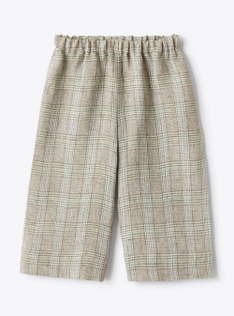 Capri pants in a Glen-check pattern - Brown | Il Gufo