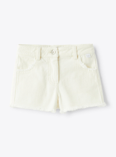 White-denim shorts - White | Il Gufo