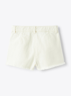 White-denim shorts - White | Il Gufo